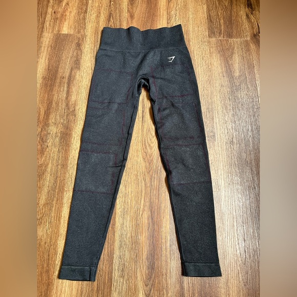 Gymshark Black High Waist Leggings Stretch Fit - Picture 1 of 7